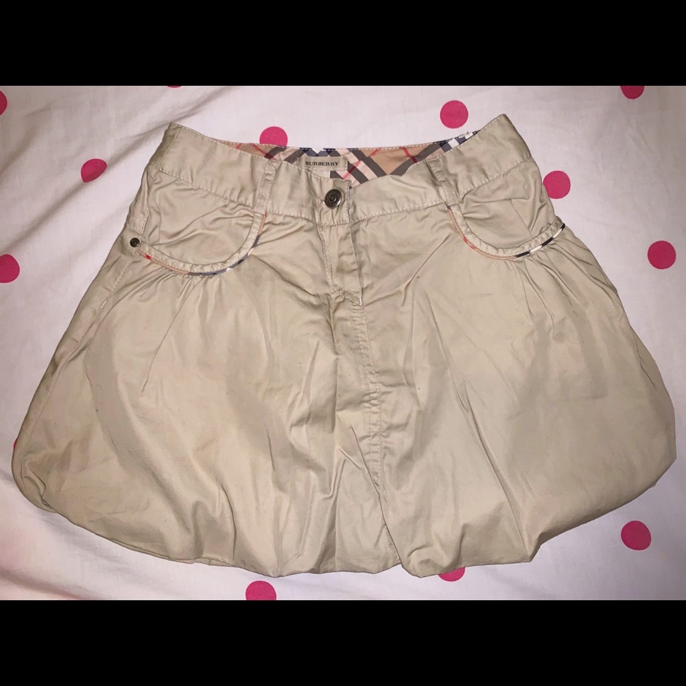 Beige Burberry Skirt